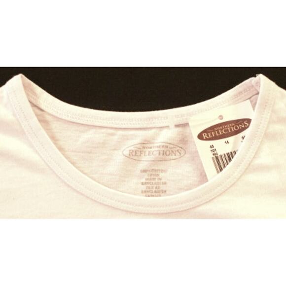 Northern Reflections Bunny Flowers T-Shirt XLarge NOS NWT - Picture 3 of 3